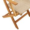 vidaXL 3-delige Bistroset poly rattan en massief hout beige