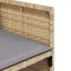 vidaXL 13-delige Tuinset met kussens poly rattan gemengd beige