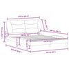 vidaXL Bedframe zonder matras "Hvar" stof taupe 160x200 cm
