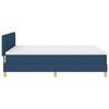 vidaXL Boxspring bed met matras met hoofdeinde Blauw 140 x 200 cm Stof