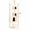 vidaXL Kattenmeubel met sisal krabpalen 175 cm cr&egrave;mekleurig