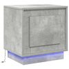 vidaXL Nachtkastje Beton Grijs 44 x 34,5 x 45 cm Bewerkt hout