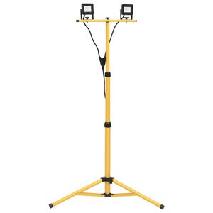 vidaXL Spotlight met statief LED 2x10 W koudwit