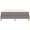 vidaXL Boxspringbed met matras Taupe 140 x 200 cm Stof