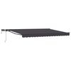 vidaXL Handmatige Luifelhouder met LED's Antraciet 4 &times; 3,5 m