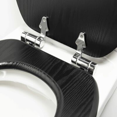 Vervagen Academie papier Tiger Soft-close toiletbril Blackwash MDF zwart 252030746 kopen? | vidaXL.nl