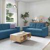 vidaXL | Bankstel | 2 pcs Blauw 221 x 78 x 80 cm Fluweel