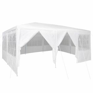 vidaXL Partytent Wit 600 x 400 x 266 cm Polyetheen