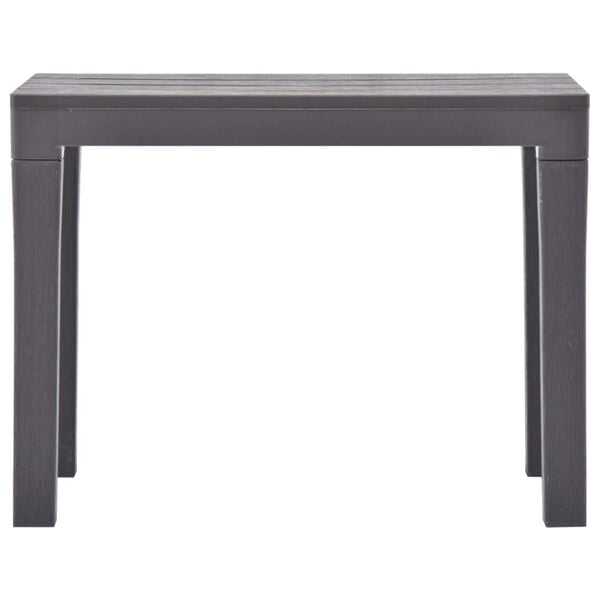 vidaXL Tuinbanken 2 st kunststof mokka