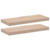 vidaXL Wandschapppen 2 st 60x23,5x4 cm bewerkt hout
