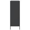 vidaXL Hoge kast 68x39x113 cm staal zwart