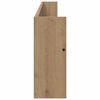 vidaXL Tijdschrift Rek met plank 2 pcs Artisan Eiken 100 x 12 x 30 cm