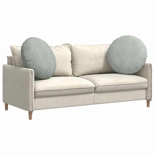 vidaXL Zitkussens 2 stuks Lichtgrijs Ø 40 x 13 cm Fluweel