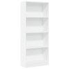 vidaXL Boekenkast 60x24x143 cm bewerkt hout wit