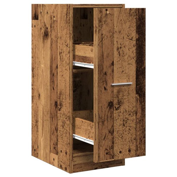 vidaXL Apothekerskast 30x41x77,5 cm bewerkt hout oud houtkleurig