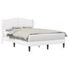 vidaXL Bedframe met hoofdeinde Wit 160 x 200 cm Kunstleer