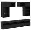 vidaXL TV Wandmeubels 6 st Artisan Eiken Bewerkt hout