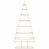 vidaXL Metalen kerstboom met standaard Goud 180 cm Poedergecoat staal