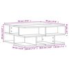 vidaXL Salontafel 70x70x29 cm bewerkt hout gerookt eikenkleurig