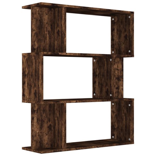 vidaXL Boekenkast / kamerscherm 80x24x96 cm bewerkt hout gerookt eiken