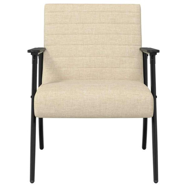 vidaXL Fauteuil Cr&egrave;me 59 x 75 x 78 cm Stof