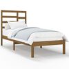 vidaXL Bedframe massief hout honingbruin 75x190 cm