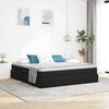 vidaXL Opbergbed met matras met matras Zwart 180 x 200 cm Fluweel