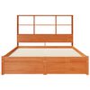 vidaXL Bedframe met opberghoofdeksel Waskleur Bruin 140 x 190 cm