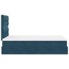 vidaXL Ottoman bed met matrassen 120x200cm fluweel donkerblauw