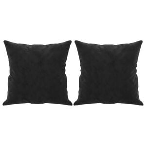 vidaXL Sierkussens 2 st 40x40 cm fluweel zwart