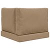 vidaXL Buiten bankkussen 3 pcs Taupe Polyester