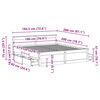 vidaXL Bedframe zonder matras met hoofdbord grenenhout wit 180x200 cm