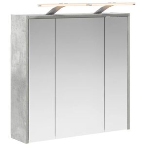 vidaXL Badkamer spiegelkast Beton Grijs 63,5 x 16 x 62,5 cm