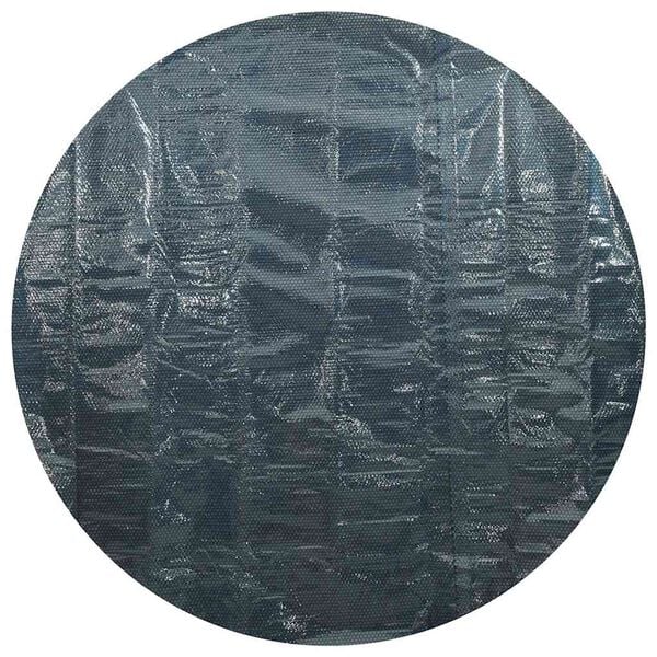 vidaXL Zwembadfolie solar drijvend 455 cm PE zwart en blauw