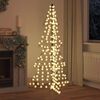 vidaXL Kerstboom met 240 LED Warmwit 180 cm Rattan