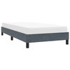 vidaXL Bedframe zonder matras 90x220 cm fluweel donkergrijs