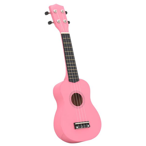 vidaXL Ukuleleset met tas voor kinderen sopraan 23'' roze