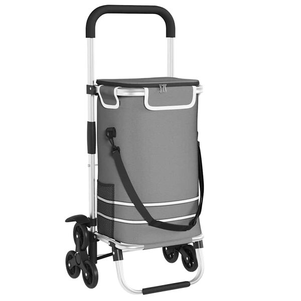 vidaXL Winkel trolley Grijs 47 x 39 x 100.5 cm Oxford stof