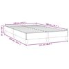 vidaXL Bedframe zonder matras 120x200 cm stof lichtgrijs