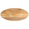vidaXL Tafelblad ovaal 140x50x2,5 cm massief mangohout