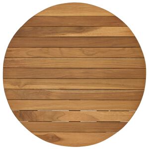 vidaXL Tafelblad &Oslash; 50 x 3,5 Rond Massief Teakhout Naturel
