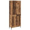 vidaXL Highboard Oud Hout 69,5 x 34 x 180 cm Bewerkt hout