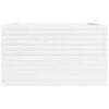 vidaXL Plantenbak 80x80x49,5 cm massief grenenhout wit