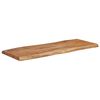 vidaXL Tafelblad rechthoekig natuurlijke rand 90x40x2,5 cm acaciahout