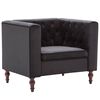 vidaXL Fauteuil fluweel zwart