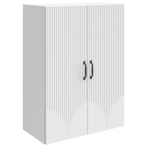 vidaXL Wandkast Wit 66 x 34,5 x 90 cm Bewerkt hout