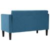 vidaXL Loveseat bank blauw 111 cm fluweel