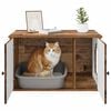 vidaXL Kattenhuis Oudhout 85 x 55 x 50 cm Bewerkt hout