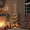 vidaXL LED-kerstboom met kerstballen 120 LED's warm wit 180 cm
