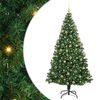vidaXL Kunstkerstboom Groen 180 cm PVC en Staal en Kunststof